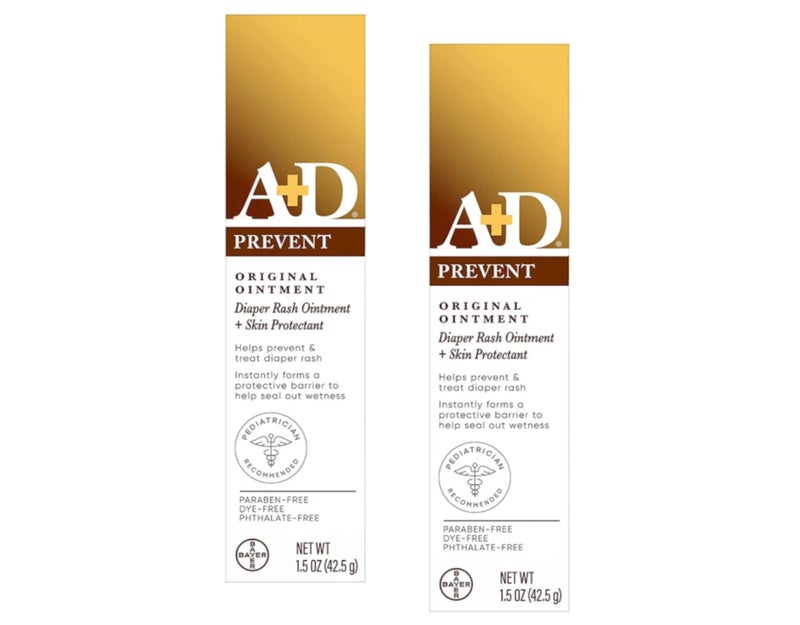 A + D A&D Diaper Rash Ointment & Skin Protectant, Original -1.5 Ounces - 2 Pack - Image 2