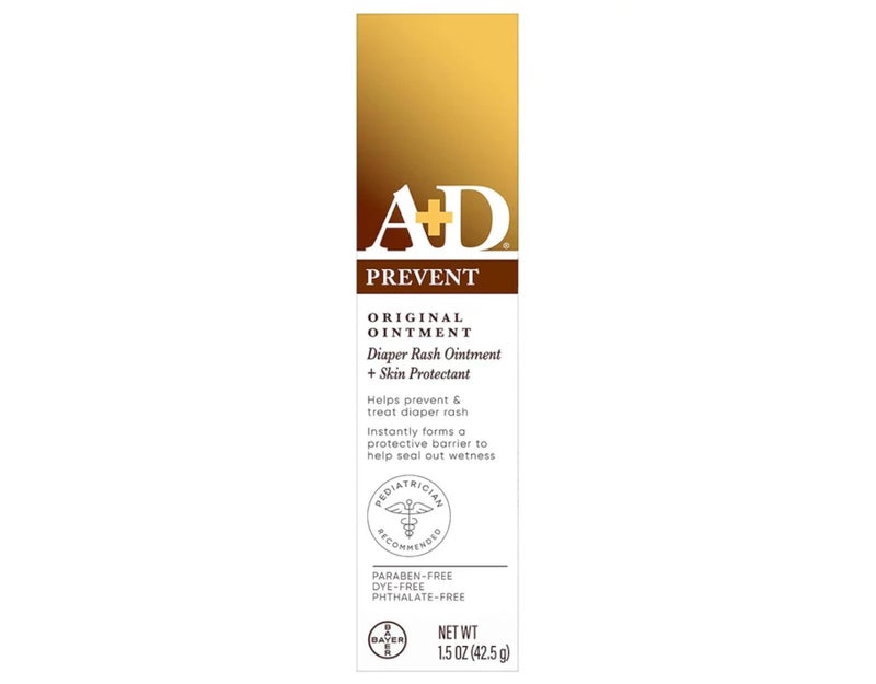 A + D A&D Diaper Rash Ointment & Skin Protectant, Original -1.5 Ounces - 2 Pack - Image 1