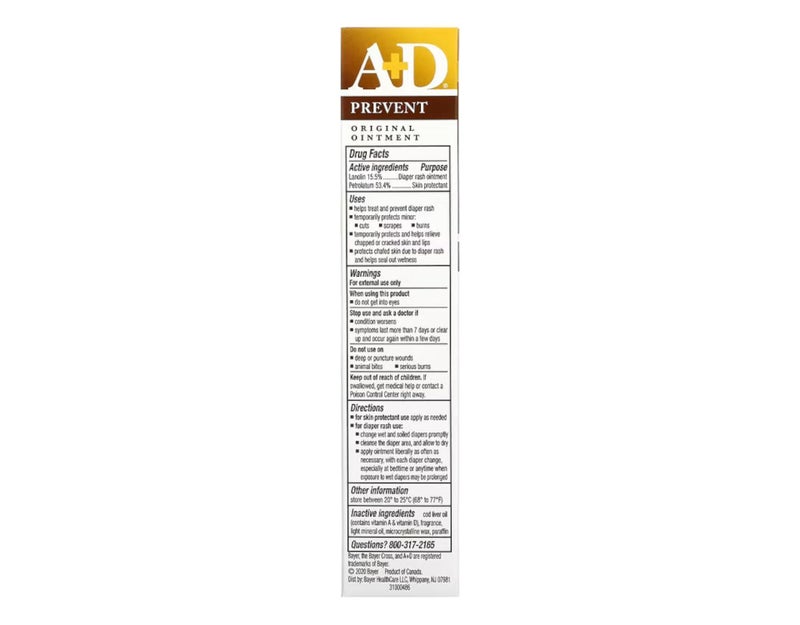 A + D A&D Diaper Rash Ointment & Skin Protectant, Original -1.5 Ounces - 2 Pack - Image 3
