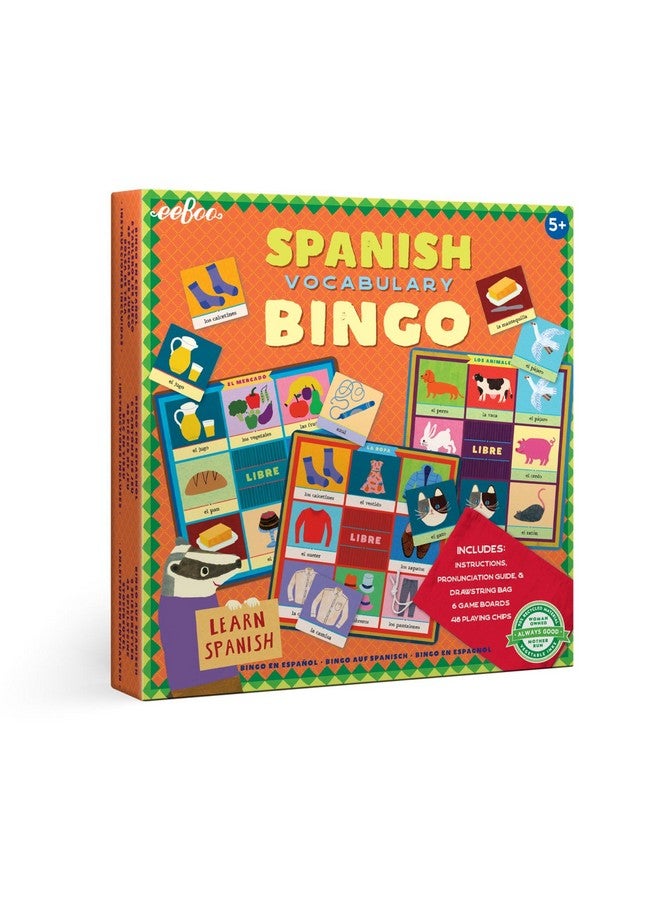 eeBoo: لعبة بينغو المفردات الإسبانية، لعبة لحل المشكلات بطريقة خيالية، ألعاب تعليمية تعزز المحادثة، والتواصل، وبناء المهارات، تعلم الإسبانية، للأعمار من 5 سنوات وما فوق - Image 1