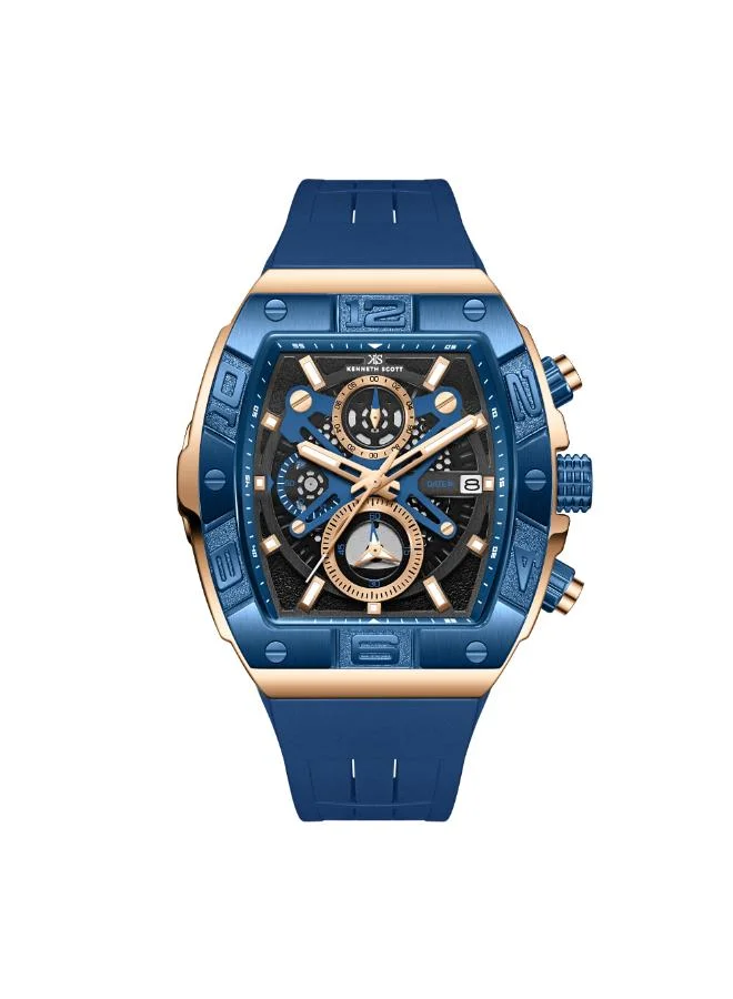 Kenneth Scott Men's Chronograph  Black  Dial Watch - K26102-NSNB