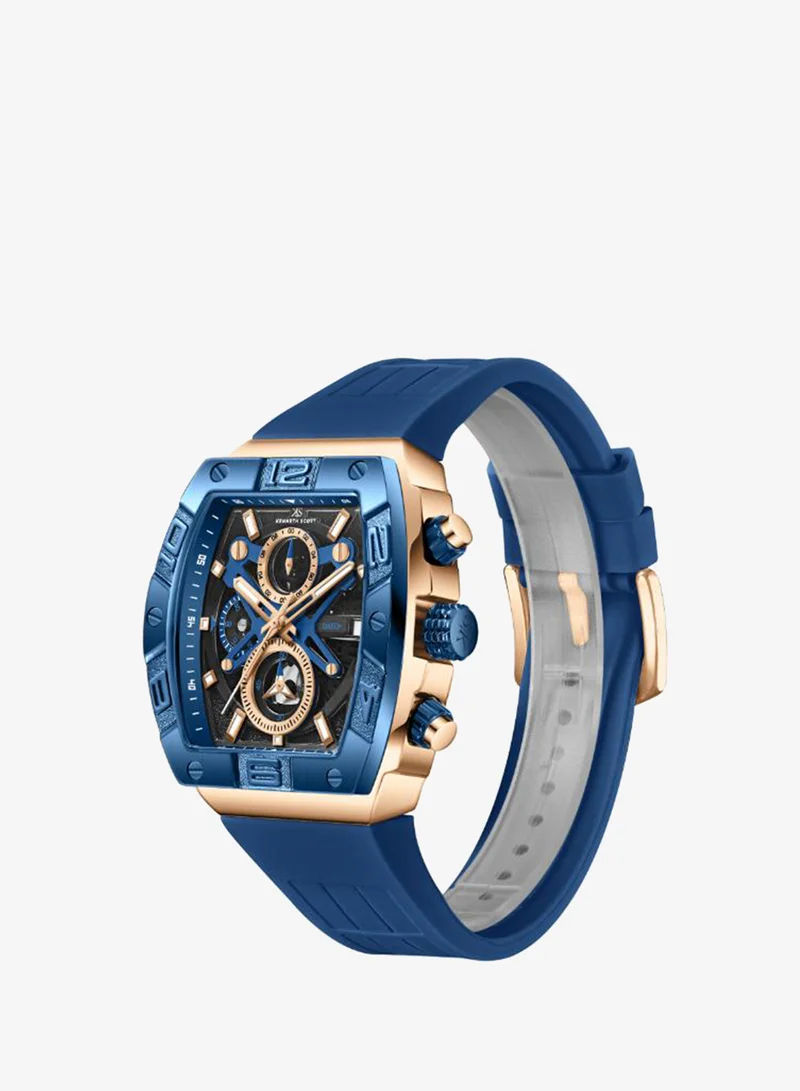 KENNETH SCOTT Kenneth Scott Men's Chronograph  Black  Dial Watch - K26102-NSNB