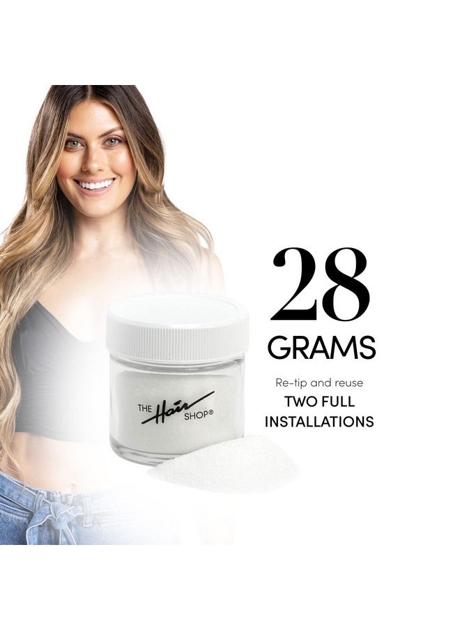 The Hair Shop - 28G Hair Extension Keratin Glue Powder For Hot Fusion K Tip Utip Itip Keratip Shrinkies Extensions Tool For Retipping Hair Extensions For Reuse And Reinstallation - Image 1