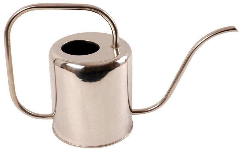 Esschert Design Stainless Steel Watering Can Modern Style, Medium - Image 1