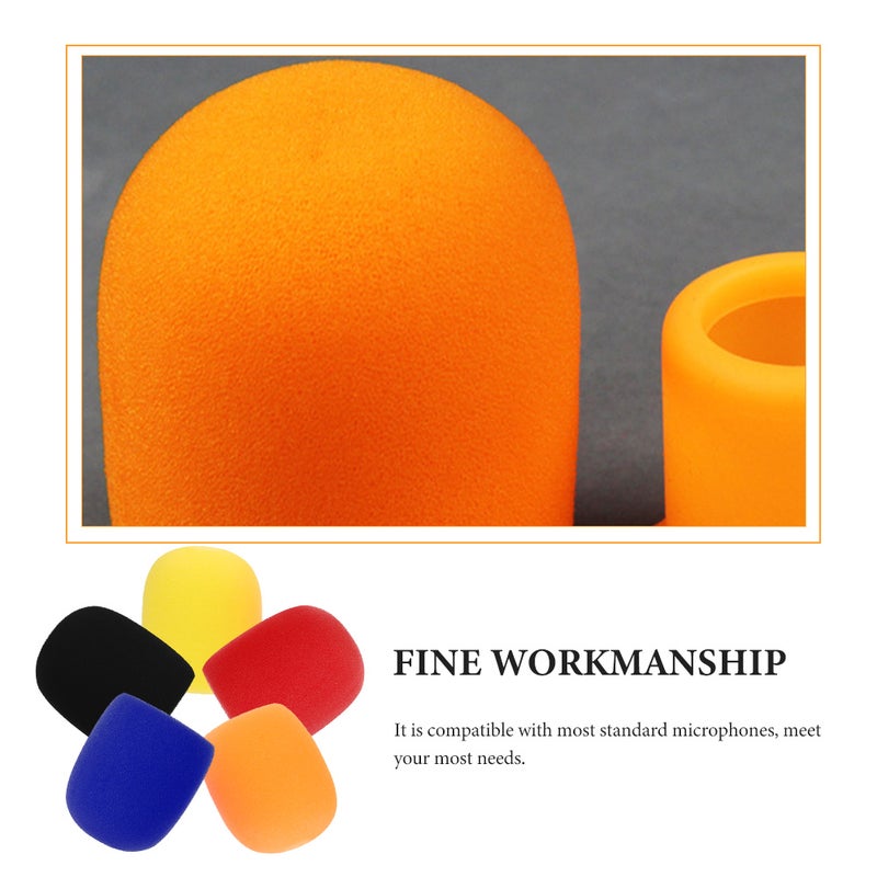 Stage Microphone Sponge Cover, Reduces Noise and Interference, Durable Material - Image 5