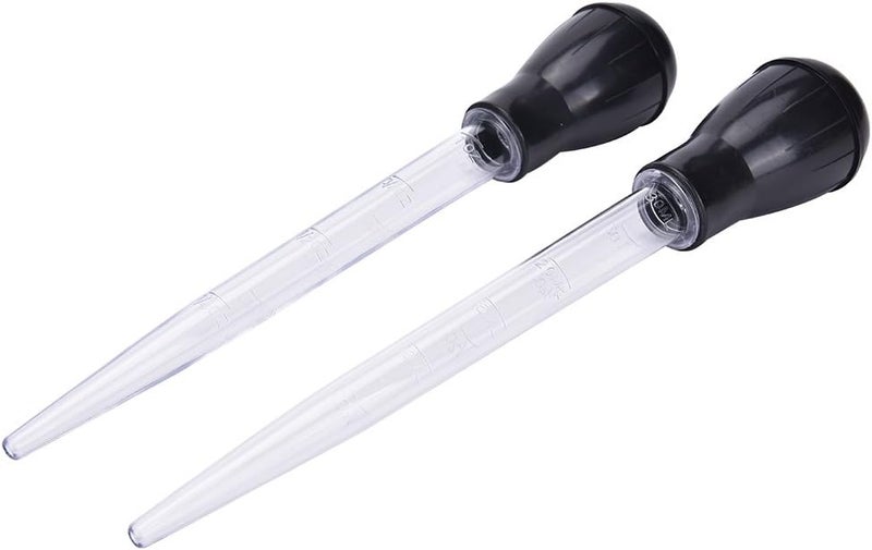 Yiphates 2 Pcs 11-Inch Turkey Baster with Silicone Bulb, Clear, Ideal for Roasting Juices, Butter Drippings, Glazes - Image 5