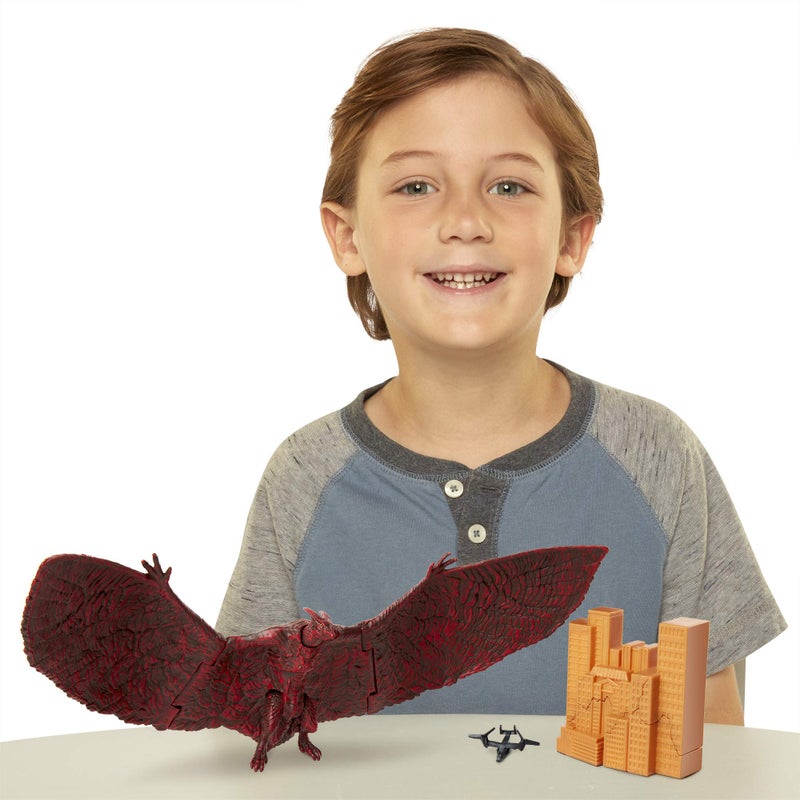 Godzilla غودزيلا ملك الوحوش: تمثال عمل متحرك رودان بطول 6 إنش مع طائرة أوسبري ومدينة قابلة للتدمير - Image 2