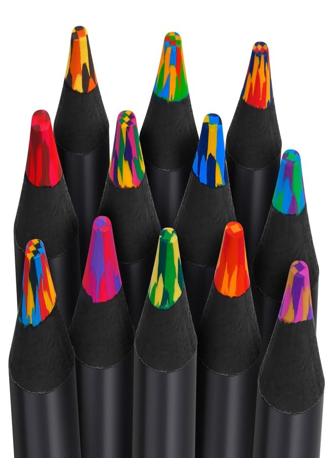KANGSIT 12 Pieces Rainbow Pencils, Arts and Crafts for Teenage Girls Gifts Birthday Presents - Image 1