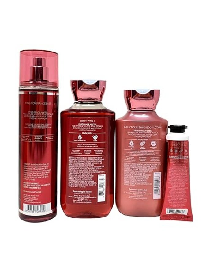 Bath & Body Works Winter Candy Apple Gift Bag Set - Image 2
