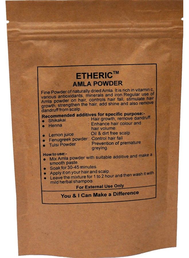 ETHERIC Amla Powder (Hair Strengthening & Growth) 100 Gm - Image 3