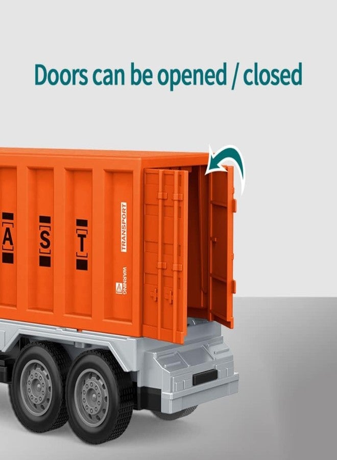 UKAXA 1:43 4WD Diecast Alloy Logistic -Transportation Big Truck Toys with Friction Powered Miniature Car Vehicle Toy for Kids Boys and Girls Best Gift Truck Toys - Image 4