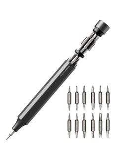 HOTO HOTO 24-in-1 Precision Screwdriver Gray | 24 S2-Steel Precision Bits | 360° Free-Rotating Lid | Magnetic Storage | Aluminum Alloy Body | MoMA Design  - Image 1