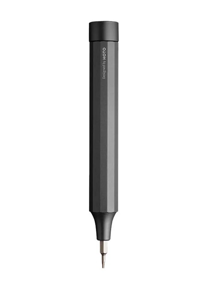 HOTO HOTO 24-in-1 Precision Screwdriver Gray | 24 S2-Steel Precision Bits | 360° Free-Rotating Lid | Magnetic Storage | Aluminum Alloy Body | MoMA Design  - Image 2