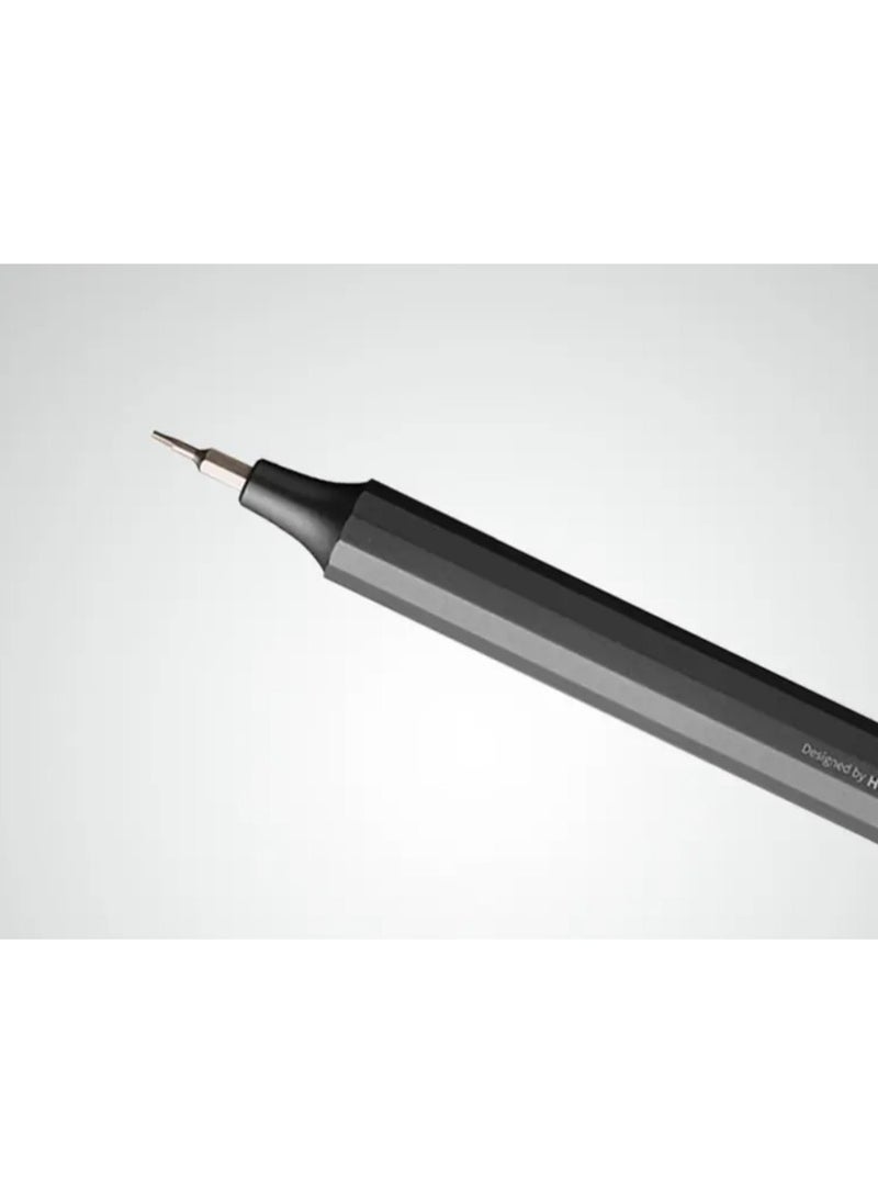 HOTO HOTO 24-in-1 Precision Screwdriver Gray | 24 S2-Steel Precision Bits | 360° Free-Rotating Lid | Magnetic Storage | Aluminum Alloy Body | MoMA Design  - Image 3