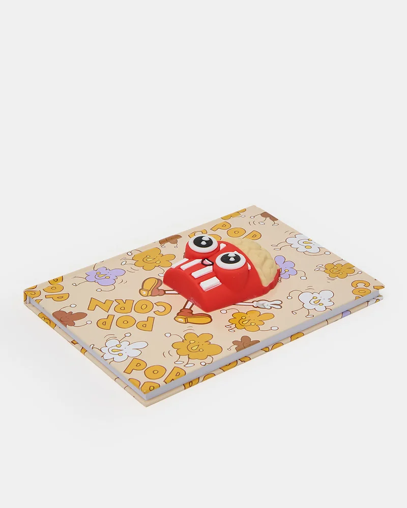 Redtag Assorted Pop Corn 3D Notebook With Novelty Accessory