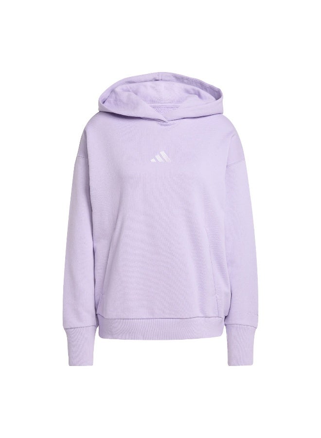Adidas Adidas W All Szn Ft Hd Purple Hooded Sweat Sweatshirts For Women - Image 1
