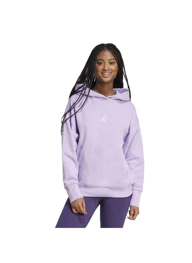 Adidas Adidas W All Szn Ft Hd Purple Hooded Sweat Sweatshirts For Women