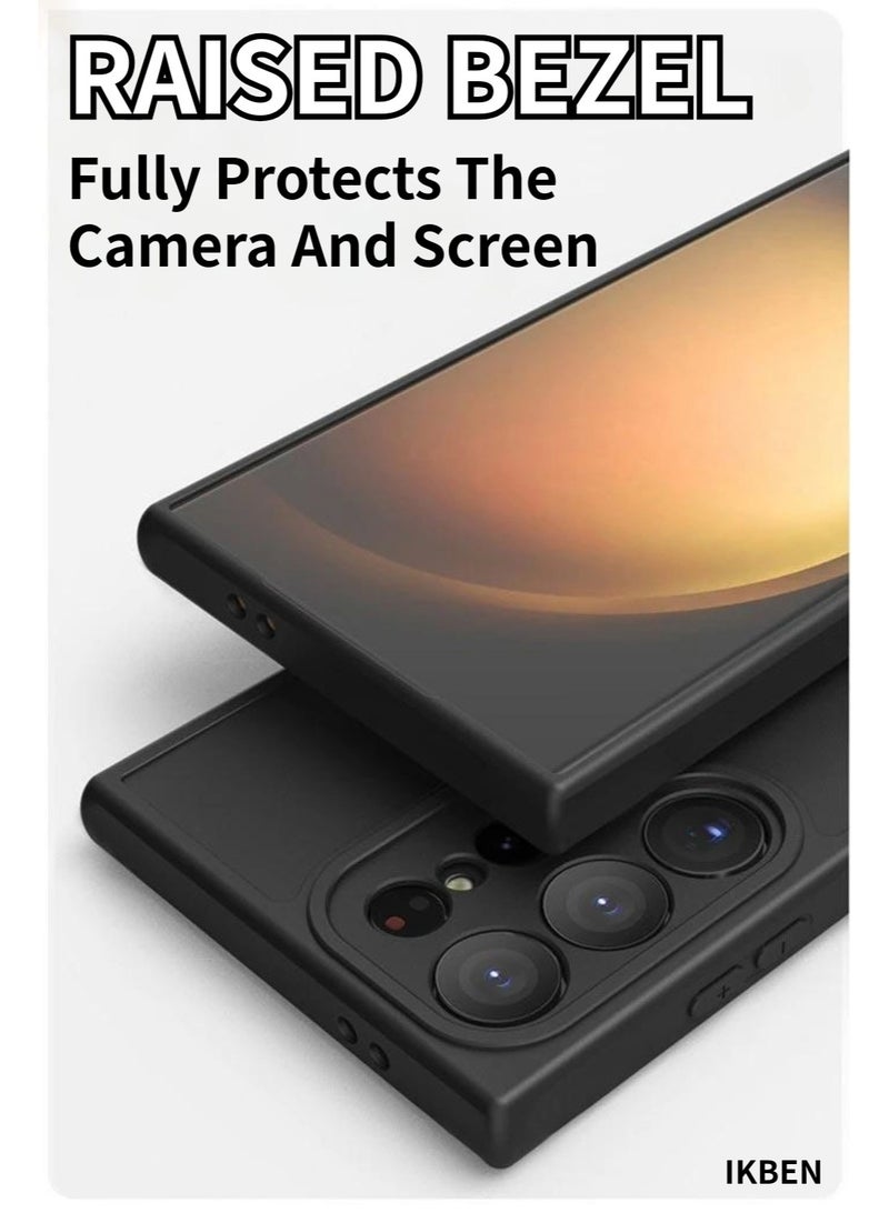 IKBEN 1PC Galaxy S24 Ultra 5G Matte Transparent Case – MagSafe Compatible, Shockproof TPU Bumper, Anti-Scratch Anti-Fingerprint Back, Raised Camera & Screen Bezels, Wireless Charging Compatible (IKBEN) - Image 5