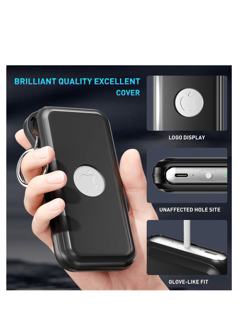 Excefore - Silicone Case Compatible with Apple Vision Pro Battery, Shockproof Military-Grade Protection, Protective Cover for Vision Pro Battery Accessories, Anti-Scratch, Fall-Proof, Black - Image 1