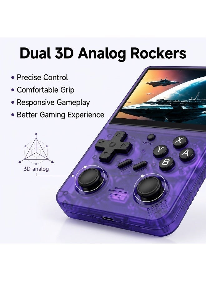 D-R35 Plus Retro Handheld Gaming Console 3.5 Inch HD IPS Screen 15000+ Built-in Games 64GB Memory Card 3000mAh Rechargeable Battery - Image 5