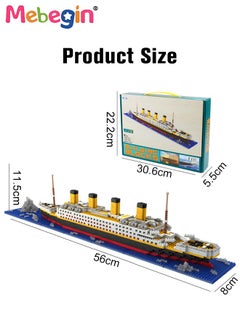 MEBEGIN 1860 Pcs Titanic Building Blocks Set Construction Toy Learning Assembly Playset STEM Toy Set Educational Kit Child Branin Development Preschool Kindergarten Toy  - Image 3