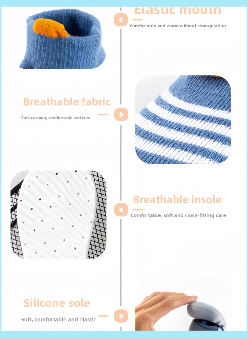 Nour Al-Thahab Infant toddler walking shoes, soft sole shoes, sandals, anti-slip net shoes, breathable floor socks. Suitable for indoor use, early education centers, playgrounds, trampoline parks. Suitable for babies aged 6 months to 2 years. - Image 4