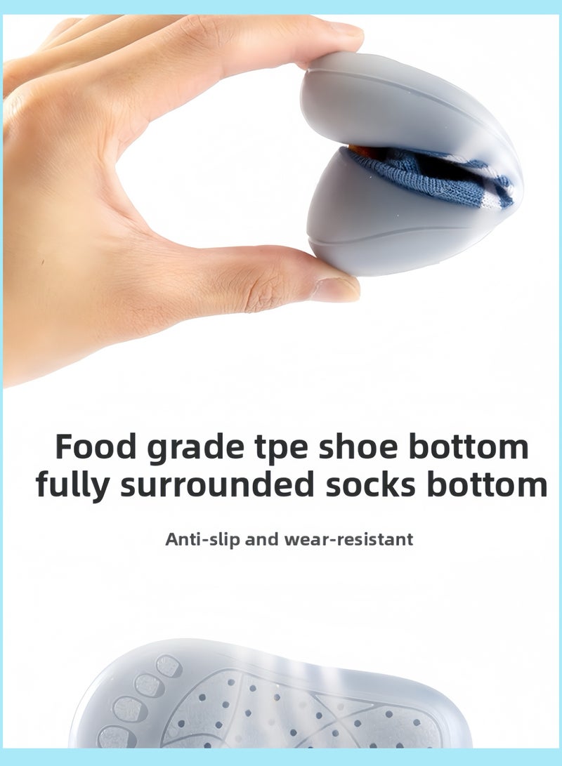 Nour Al-Thahab Infant toddler walking shoes, soft sole shoes, sandals, anti-slip net shoes, breathable floor socks. Suitable for indoor use, early education centers, playgrounds, trampoline parks. Suitable for babies aged 6 months to 2 years. - Image 3