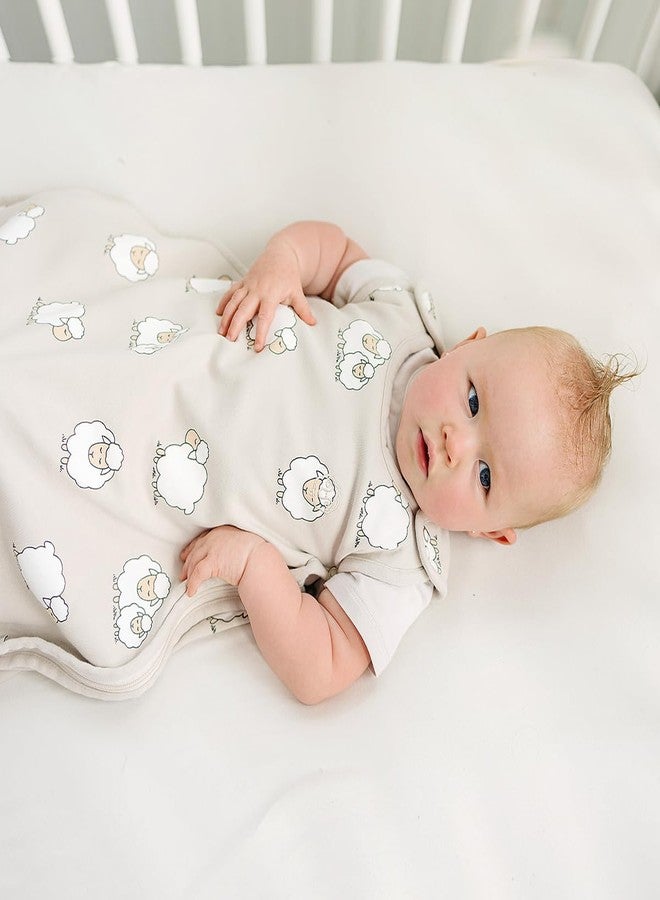 Woolino 4 Season Sleep Sack - Ultimate Merino Wool and Organic Cotton Sleeping Bag - Two-Way Zipper Adjustable Universal Size Sleep Sack for Baby (2-24 Months) - Sheep - Image 3