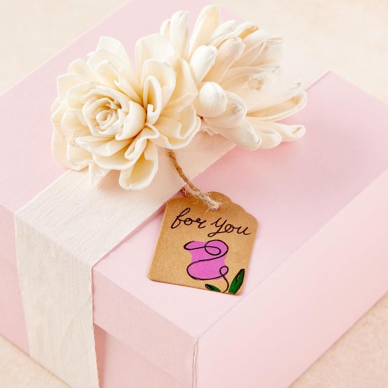 Juvale Paper Tags with Strings for Crafts & Gifts - 1.3 x 1.7 in, Brown, 2000-Pack - Paper Label Tags with String & Twine for Retail Labeling - Image 5