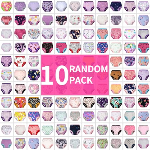 BIG ELEPHANT Randomly Potty Training Underwear for Girls Training Pants Assortment Random Color 10 Pack 1224 Months - Image 1