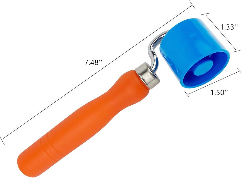 CARTINTS Plastic Seam Roller for Quilting and Sewing, Wallpaper Roller Tool, Car Sound Deadening Roller, with 1.3inch Hard Roller Head - Image 2