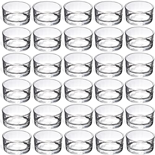 GOLDEAL 30 PCS Small Clear Glass Tealight Candle Holders,Tealight Holders Bulk Use for Weddings Parties Dinner,for 1.5" Tealight. as Well as Candle Mould… - Image 1