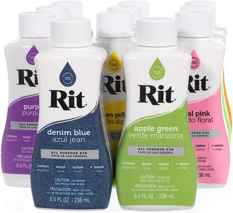 Craft County Rit Dye Liquid – Wide Selection of Colors – 8 Oz. (Cherry Red) - Image 1