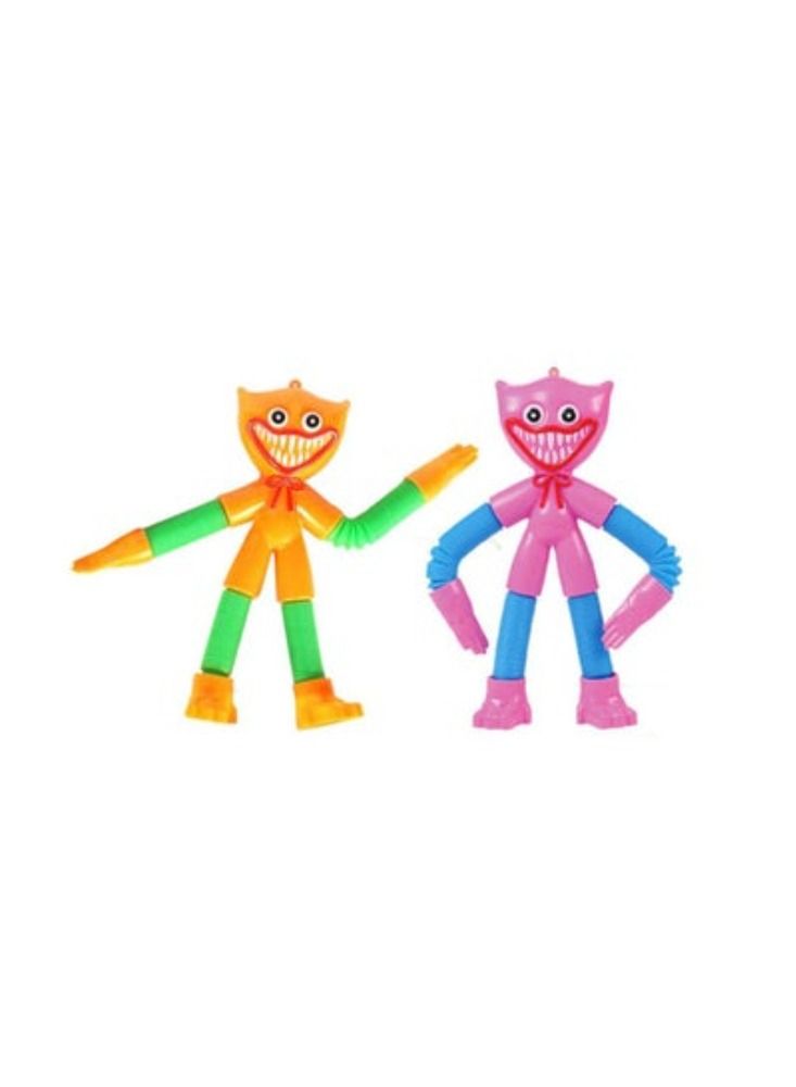 2 Pcs Pop Tubes Huggy wuggy with light, New Stress Relief Fidgets Toy (Random Colour) - Image 1