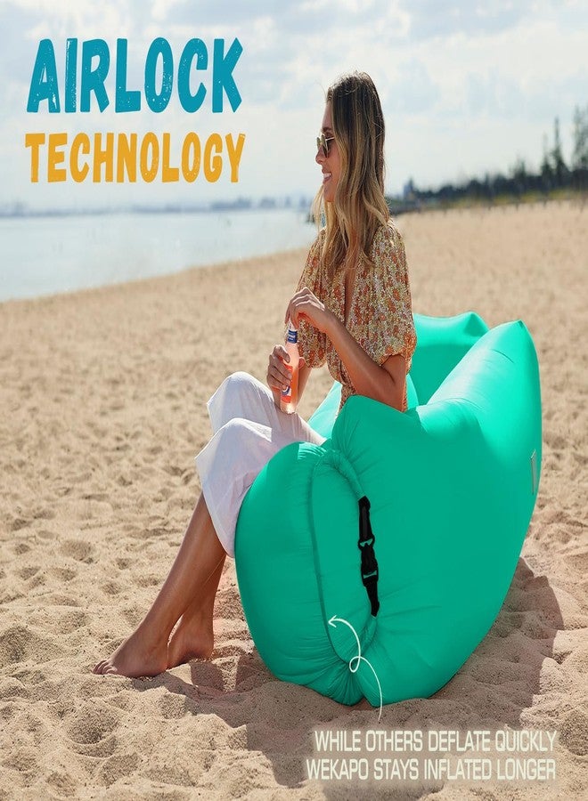 WEKAPO Inflatable Couch Air Lounger Chair - Camping & Beach Accessories, Portable Blow up Sofa for Hiking, Lawn, Indoor/Outdoor Movies & Music Festivals. Lightweight and Easy to Set Up Air Hammock - Image 5