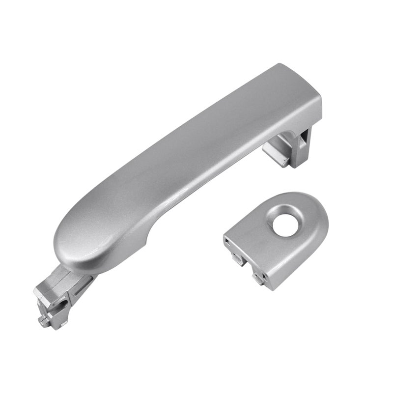 Automkt Door Handle with Keyhole Fits for 2007-2011 Nissan Versa 2007-2012 Tiida 82641EL12A N1310130 Front Left Driver Side xterior Door Handle (Silvery)