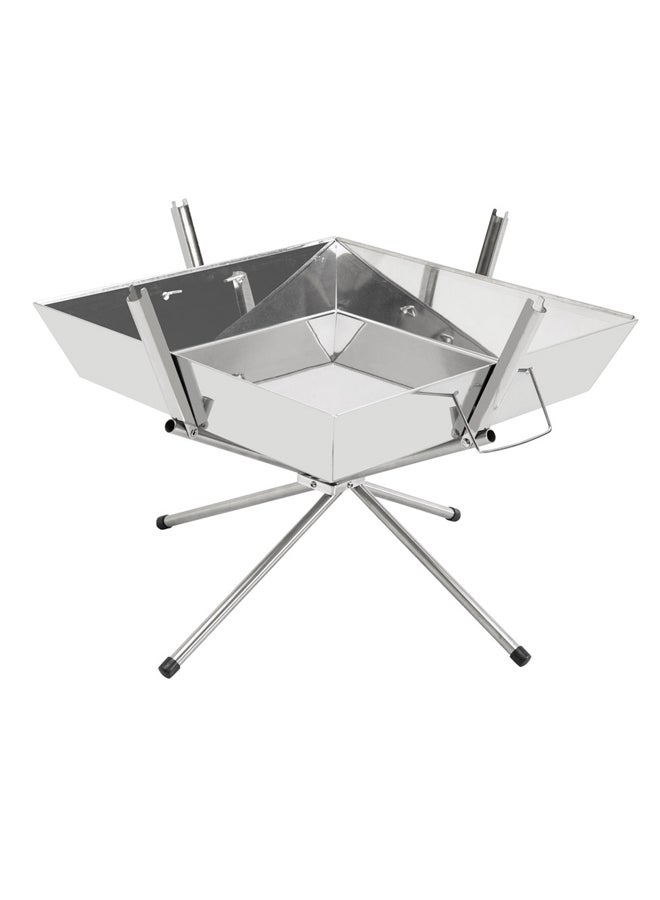 دي بي تي شواية رحلات موقد شواء متنقل فضي مقاس 35*36*32 سم - Image 4