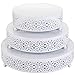 Hedume Set of 3 Cake Stand, Dessert Display Cupcake Stands, Round Metal Cake Stands, Cupcake Pastry Candy Display Plate - Image 2