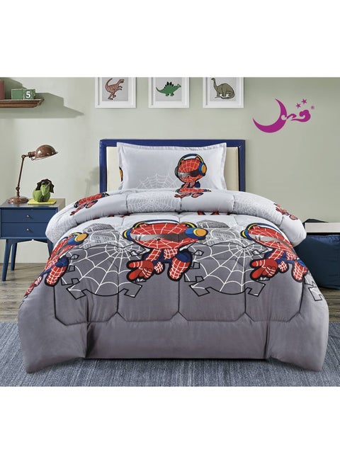 Single comforter set (children's drawings), 3 pieces, medium filling, size 160*210 cm