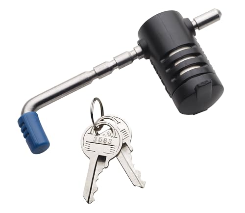 Master Lock Trailer Lock, Stainless Steel Adjustable Coupler Latch Lock, 2847DAT - Image 1