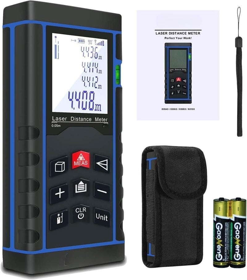 Real Instruments Laser Distance MeterDistance MeterLaser MeasurerCompact Laser Distance Meter Waterproof Level 40 Meter LDM Laser Range Finder LDM40 LDM01 - Image 1