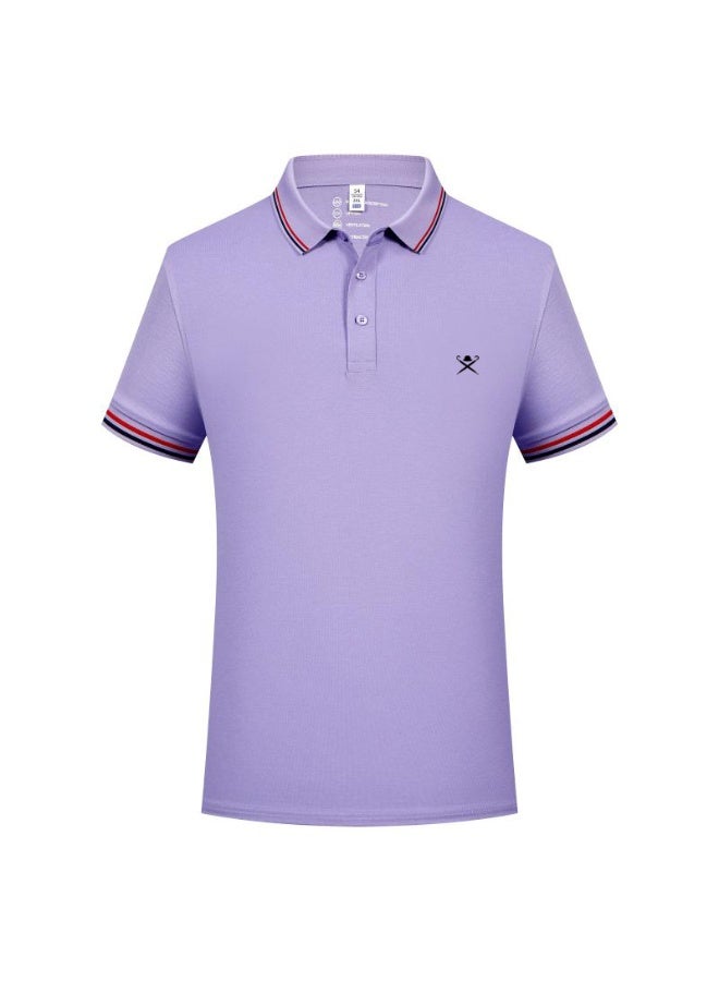 HACKETT LONDON Couples men and women summer breathable lapel short sleeve Polo shirt - Image 4