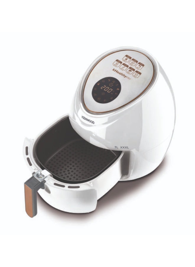 Kenwood HFP72.000WH Air Fryer 7L, 1700W LCD Touch Control, 7 Presets, 80-200°C Temperature, Non-Stick Basket for Family Cooking - WHITE 7 L 1800 W HFP72.000WH white - Image 2