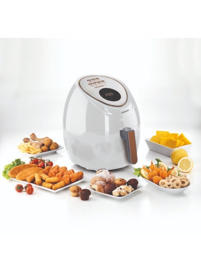 Kenwood HFP72.000WH Air Fryer 7L, 1700W LCD Touch Control, 7 Presets, 80-200°C Temperature, Non-Stick Basket for Family Cooking - WHITE 7 L 1800 W HFP72.000WH white - Image 3