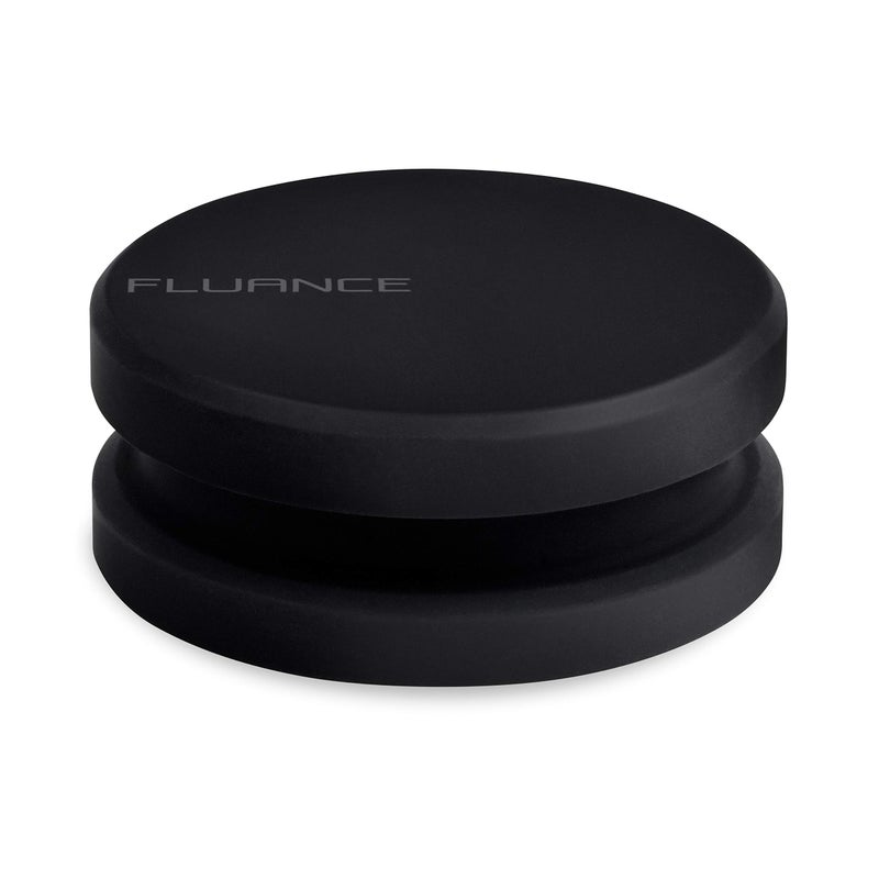 Fluance HiFi Vinyl Record Weight Stabilizer High Mass 760 gram Steel LP Disc Turntable Accessory with Antiresonance Rubberized Coating and Protective Velvet Pad for Vibration Damping (RW03) - Image 1