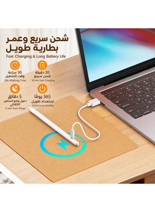 iPad Stylus Pen Smart Pencil Compatible with iPad 2018–2026 (Supports 11th Gen, iPad A16, 10th, 9th, 8th, 7th, 6th, iPad Pro, iPad Air, iPad Mini) – Palm Rejection, -Smooth & Precise Writing – Fast Charging USB-C  – Long Battery Life – Includes 2 Extra Tips – iPad Only (Not Compatible with Android Devices like Huawei & Honor) - view 2