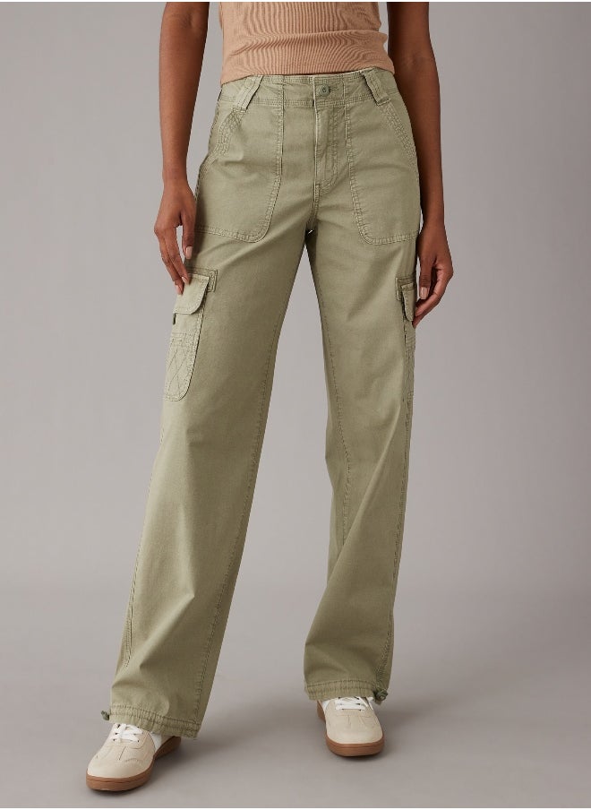 American Eagle - AE High-Waisted Baggy Cargo Jogger - Image 1