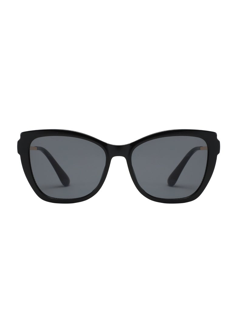porodo Trendy FERRERA Square Frame Sunglasses with Polarized Lenses / UV400 Protection / Flexible Stainless Steel / Scratch-Resistant Lenses / Oversized Cat-Eye Frame / Tinted Polarized Lenses - Black - Image 4