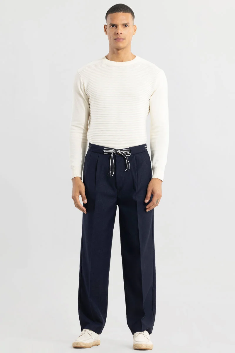 Snitch Navy Haneul Navy Korean Pant for Men | Best Price UAE