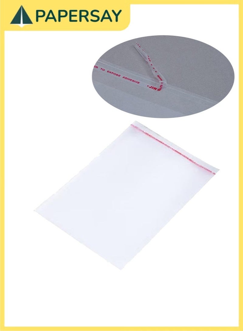 PAPERSAY 200 Pieces Transparent Self-sealing Cellophane Bag, 10x15 cm, Biscuit Packaging Bags, Resealable Cellophane Bags for Packaging Biscuits, Gifts, Favours, Candies, Stationery, All Cinds of Daily Necessities - Image 3